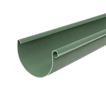 Желоб водосточный, пвх, L-3 м, d-75 мм, зеленый, BRYZA