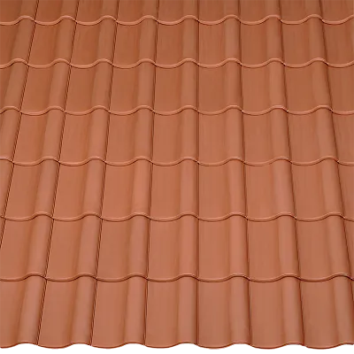 Керамическая черепица Braas Агат 12V, Naturrot