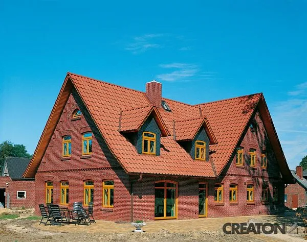 Керамическая черепица Creaton Sinfonie, цвет Натуральный красный, изобр. 5
