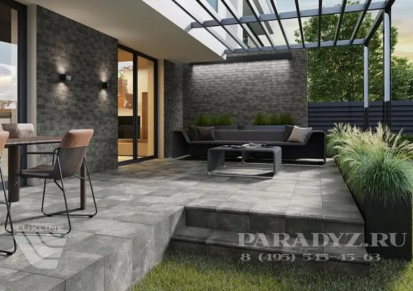 Плитка напольная 300x300x11мм гладкая, Arteon Grys, Paradyz, изобр. 2