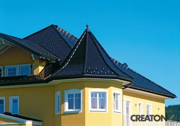 Керамическая черепица Creaton Biber Klassik Finesse, цвет Сланцевый, изобр. 6