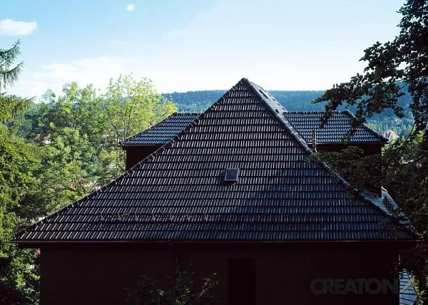 Керамическая черепица Creaton Ratio, Finesse, цвет Черный, изобр. 4