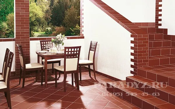 Плитка фасадная гладкая 245x66x7,5мм, Natural Rosa Plain, Paradyz, изобр. 2