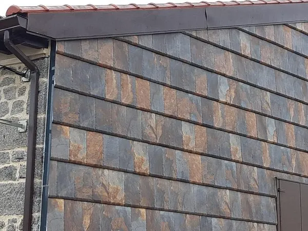 Керамическая черепица Flat 10, Nepal Orange, Tejas Borja (Струйная печать под сланец), изобр. 2