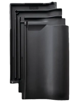 Керамическая черепица Erlus E 58RS, Черный матовый