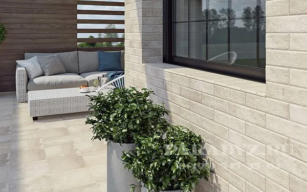 Плитка фасадная 245x66x7,5мм, Scandiano Beige, Paradyz, изобр. 2
