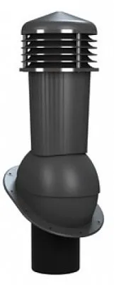 Вентиляционный выход WiroVent EVO (Braas Тегалит) изолированный 150мм, Антрацит, Wirplast