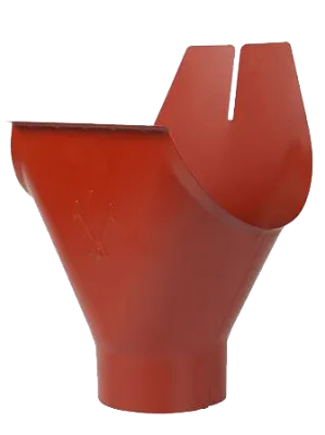 Воронка желоба RR 29, сталь, d-125 мм, красный, Aquasystem