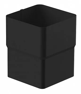 Муфта трубы STAL2, 125/80 мм, цвет Черный, Galeco
