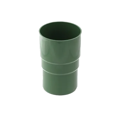 Соединитель водосточной трубы, пвх, d-63 мм, зеленый, BRYZA