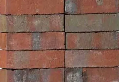 Облицовочный кирпич WIESMOOR Красно-синий пестрый (rotblau-bunt) handstrich, 240x115x71 мм, Röben