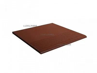 Ступень плоская рядовая 300x300x11мм, Natural Rosa Duro, Paradyz