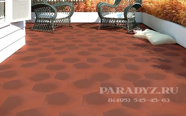 Плитка напольная 300x300x11мм, Cloud Rosa Duro, Paradyz, изобр. 3
