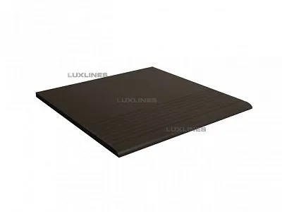 Ступень плоская рядовая 300x300x11мм гладкая, Natural Brown Plain, Paradyz