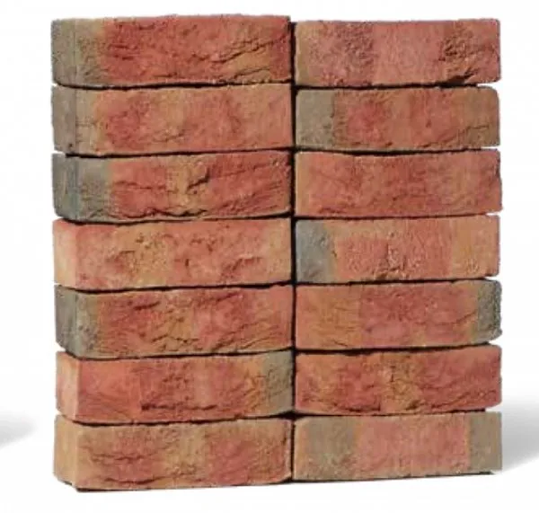 Облицовочный кирпич WASSERSTRICH Светло-красный пестрый (hellrot-bunt) ручн.форм. (handform), 240x115x71 мм, Röben, изобр. 2