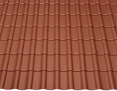 Керамическая черепица Braas Рубин 15V, Naturrot