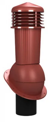 Вентиляционный выход WiroVent EVO (Braas ФП) изолированный 150мм, Красный, Wirplast