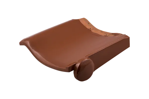 Боковая правая черепица, TS-roof (Самурай), Глянцевый красный, Maruso, изобр. 1
