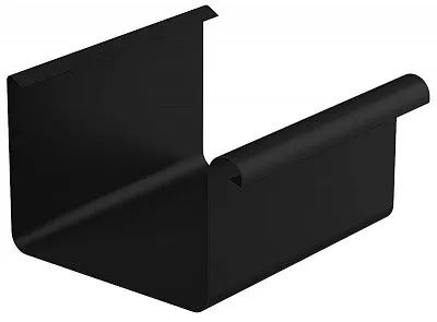 Желоб (4 м.) STAL2, 125/80 мм, цвет Черный, Galeco