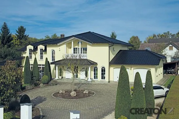 Керамическая черепица Creaton Maxima Finesse, цвет Черная глазурь, изобр. 3