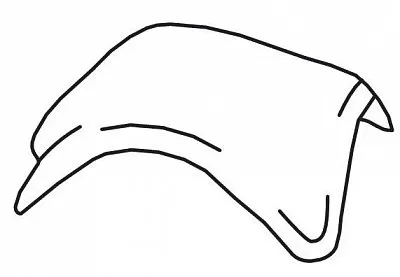 Вальмовая черепица Саттель, Антрацит, Braas
