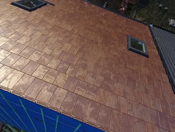 Керамическая черепица Flat 10, Tokyo Copper, Tejas Borja (Струйная печать под оксид меди), изобр. 2