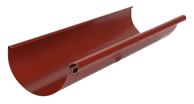 Желоб водосточный, сталь, d-150 мм, красный, L-3 м, Aquasystem