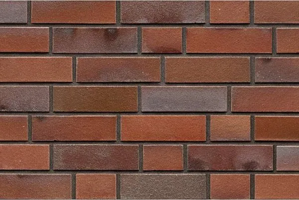 Облицовочный клинкерный кирпич, DF 240x115x71 мм, Oldenburg rot-bunt-Schmolz mit Kohlebrand glat (8109), ABC Klinkergruppe Brick, изобр. 1