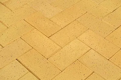 Тротуарная клинкерная брусчатка 200х100х50 мм, Amarillo Ronda, La Paloma ceramicas