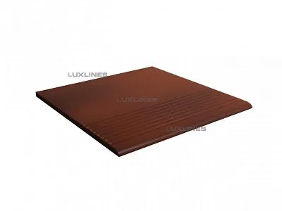 Ступень плоская рядовая 300x300x11мм гладкая, Cloud Rosa Plain, Paradyz