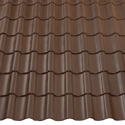 Керамическая черепица Braas Агат 12V, Dunkelbraun