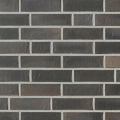 Облицовочный кирпич CHELSEA Базальтовый пестрый (basalt-bunt) рельефная, 210x100x50 мм, Röben