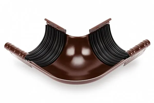 Внешний угол 90° для желоба 135мм STAL,152(130)/90 мм, цвет Темно-коричневый, Galeco, изобр. 1
