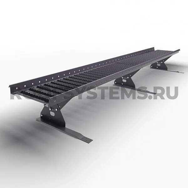 Мостик кровельный Prestige ZN 360, Для композитной кровли и сланца, 2,5м., Ral 7024, Графит, Roofsystems, изобр. 1