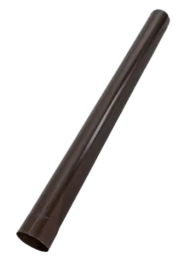 Труба водосточная, сталь, d-90 мм, L-1 м, коричневый PURAL MATT RR 32, Aquasystem