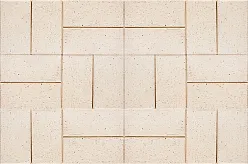 Тротуарная клинкерная брусчатка 200х100х40 мм, Blanco Navarra, La Paloma ceramicas