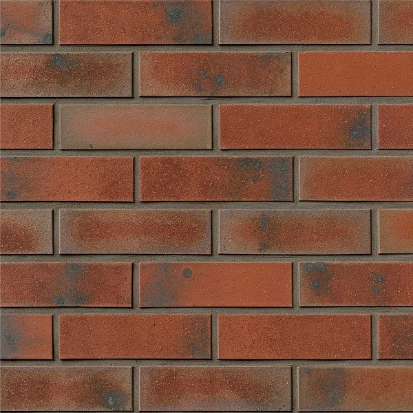 Облицовочный кирпич WESTERWALD Пестрый (bunt) гладкая (glatt), 210x100x50 мм, Röben, изобр. 1