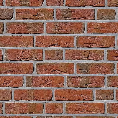 Облицовочный кирпич FEHNBRAND Светло-красный пестрый (hellrot-bunt) ручн.форм. (handform), 240x115x71 мм, Röben