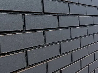 Лицевой керамический кирпич пустотелый, Black Premium Matte, NF, Красная гвардия