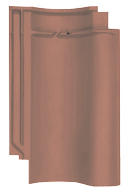 Керамическая черепица Meyer-Holsen Vario Hohlfalzziegel, Блекло-красный