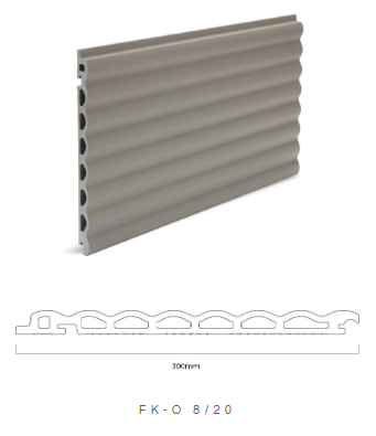 Керамическая плитка для вентилируемого фасада, система FKO-8/20, Tempio