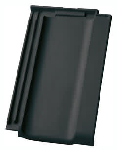 Керамическая черепица Nelskamp Nibra R10, Ангоб состаренный Черный