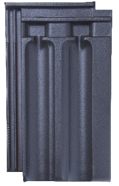Керамическая черепица Meyer-Holsen Doppelfalzziegel, Шиферно-черный